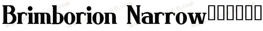 Brimborion Narrow字体转换